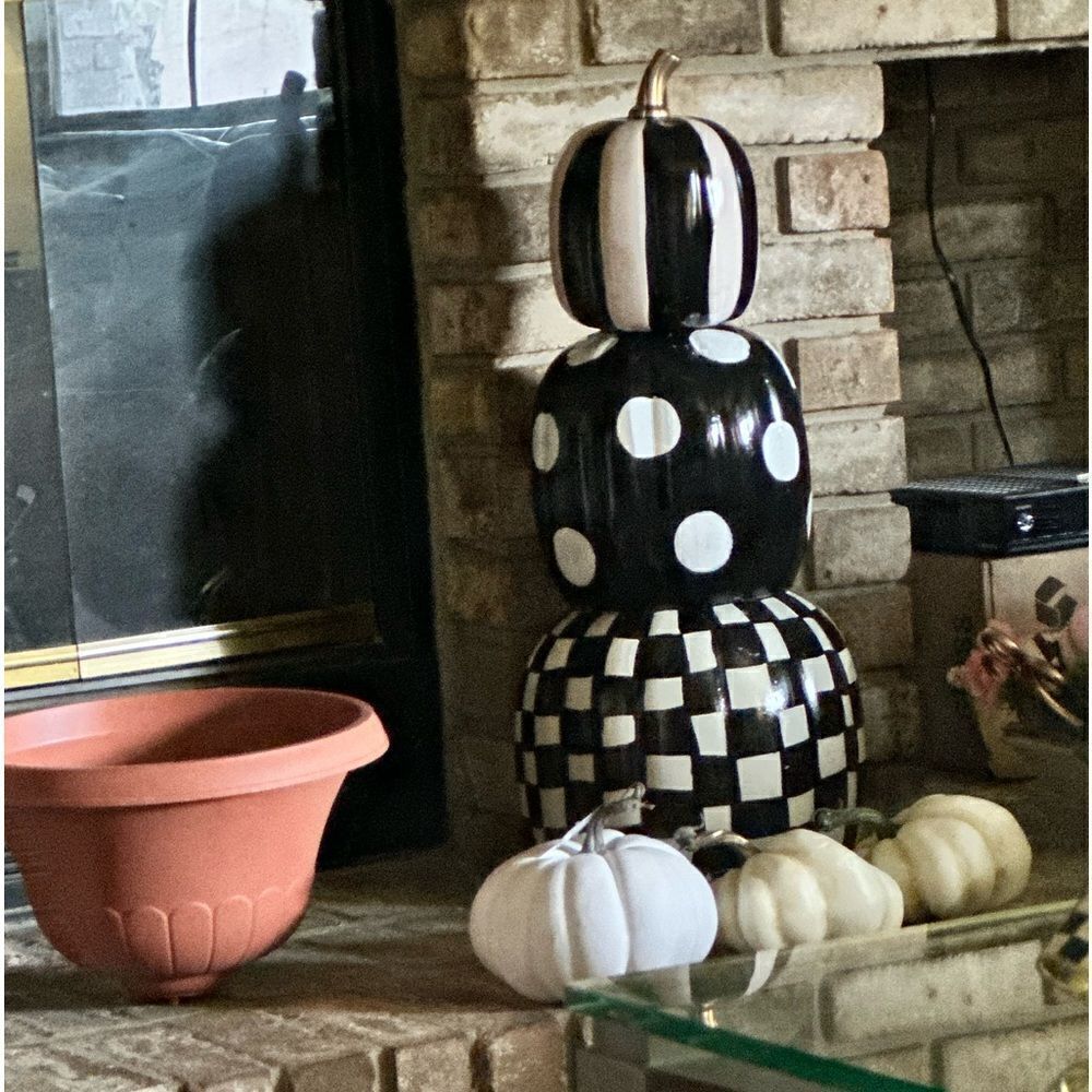 Hand Painted 24” Tall Pumpkins
